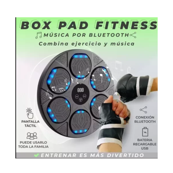 MAQUINA DE BOXEO BT + RGB + GUANTES