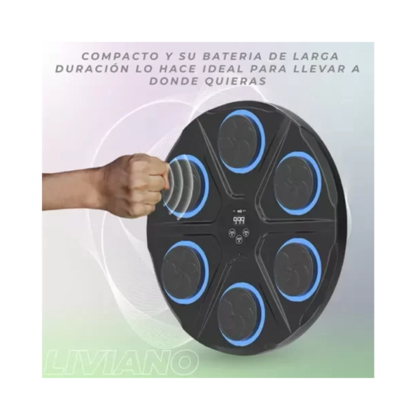 MAQUINA DE BOXEO BT + RGB + GUANTES