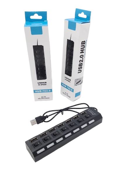 HUB USB 7 PUERTOS EN CAJA
